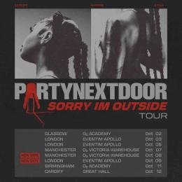 PARTYNEXTDOOR at Electric Brixton on Wednesday 9th October 2024