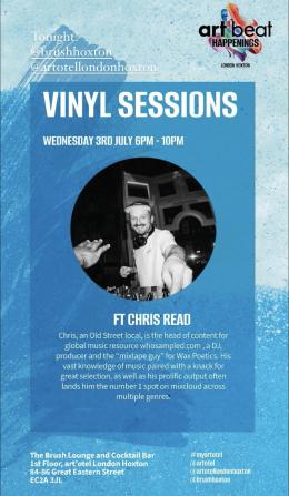 Vinyl Sessions at art&#039;otel Hoxton on Wednesday 3rd July 2024